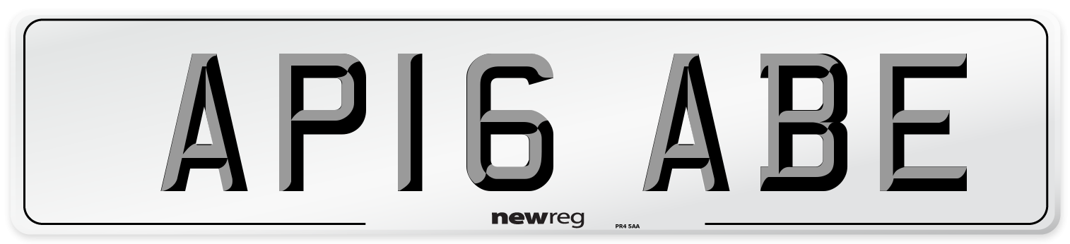 AP16 ABE Number Plate from New Reg